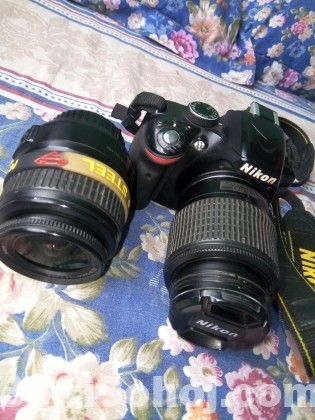 Nikon D3200 With 2 lens